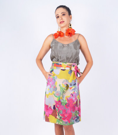 Diamonte orchid earrings oversized_Klungsee_7