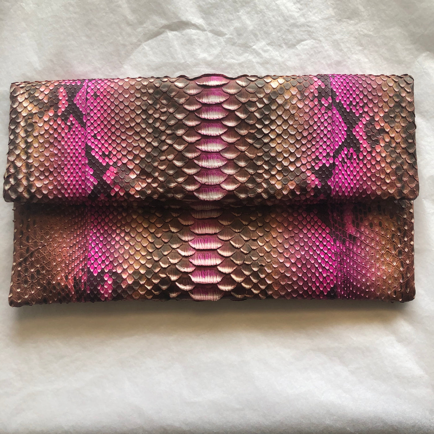 Folding Python Clutch by KonaCoco