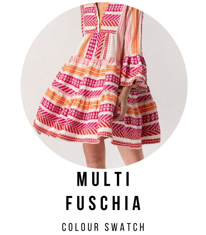 devotion ella dress neon pink Devotion Ella Dress Short N.Pink/Off-White (023.319.3G) X-Small